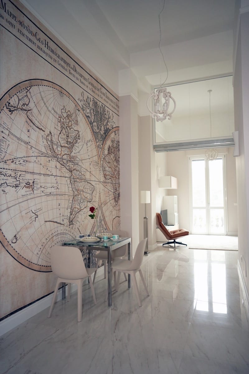 Cucina moderna attrezzata dell'appartamento 75 mq - Duomo Luxury Suite